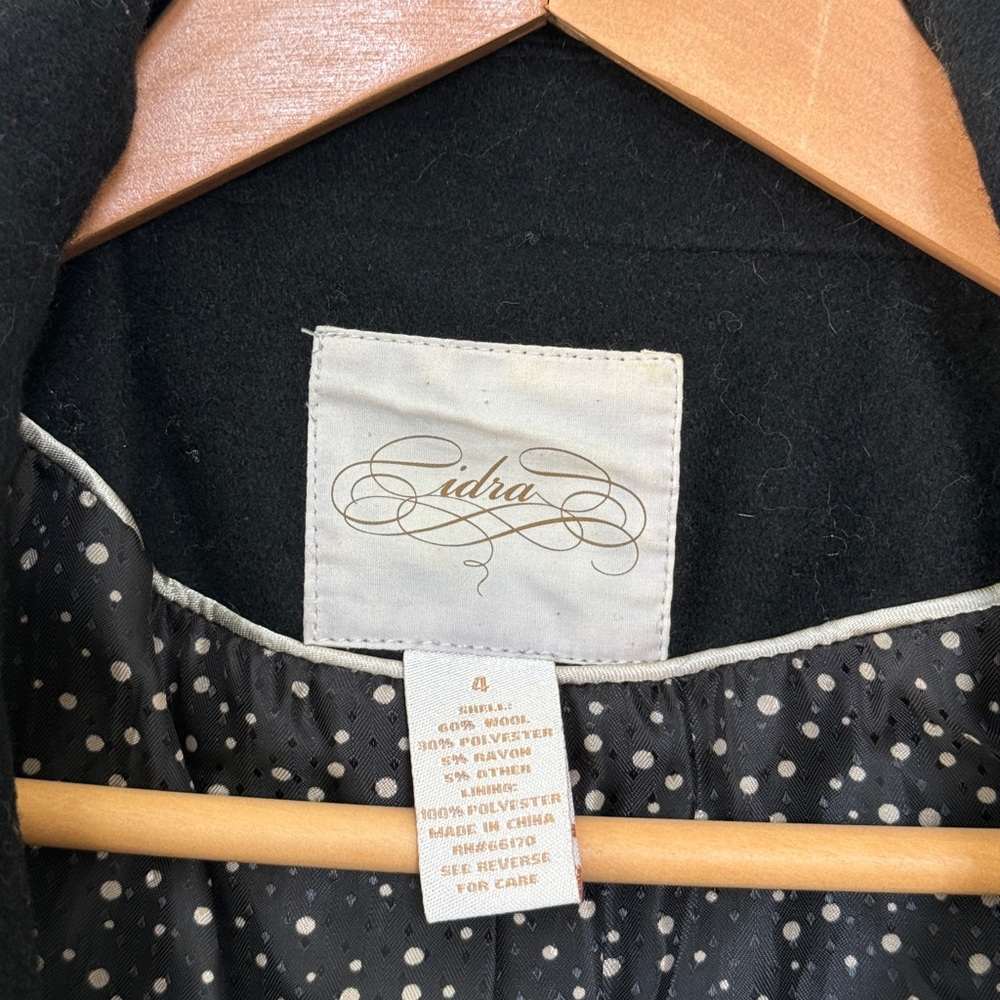 Anthropologie Idra Women's Black Button-Up Jacket - size 4 - Picture 3 of 3